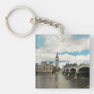 ldp London - WESTMINSTER end bridge - panorama - Key Ring