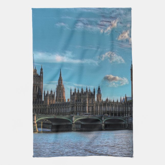 ldp London - WESTMINSTER view - Tea Towel (Vertical)