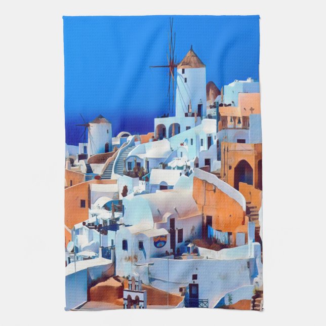 ldp OIA - maze of steps - Tea Towel (Vertical)