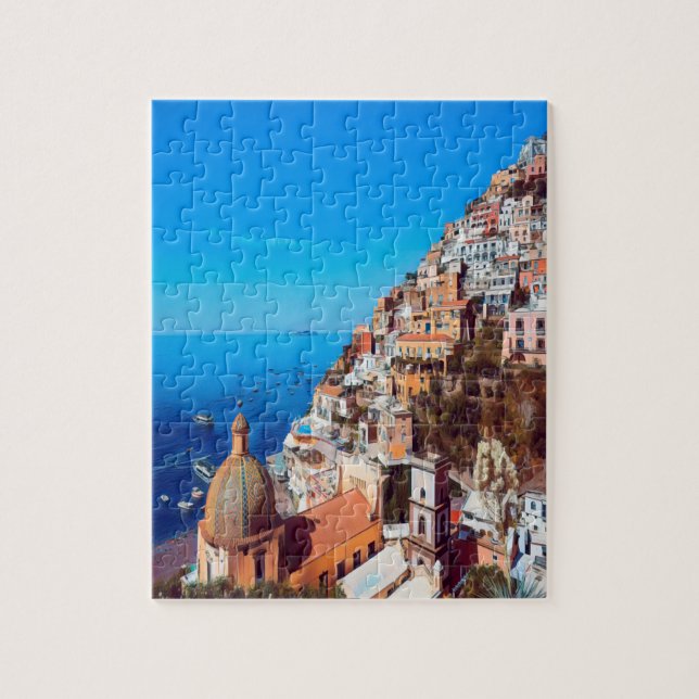 ldp POSITANO - Amalfi Coast - Panorama Jigsaw Puzzle (Vertical)