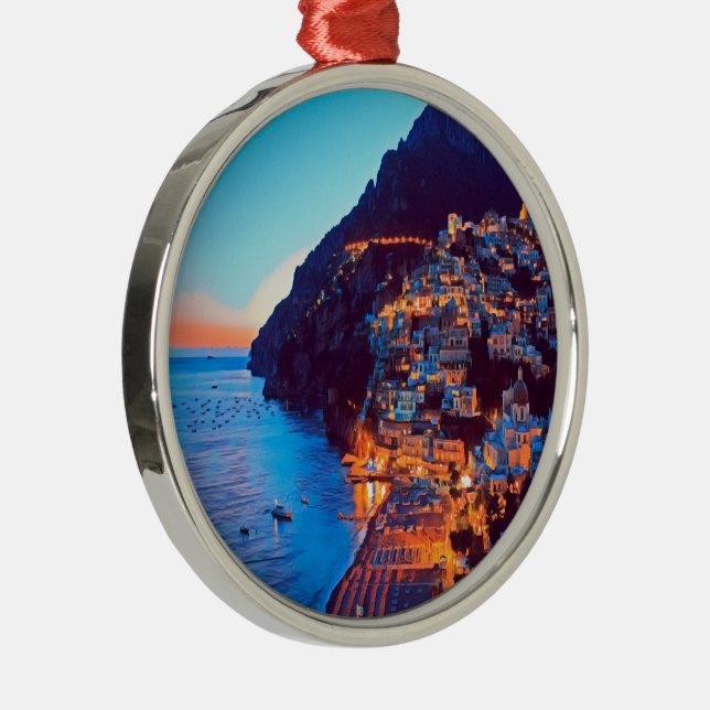 ldp POSITANO Amalfi Coast - sunset taken by Hotel Metal Tree Decoration (Right)