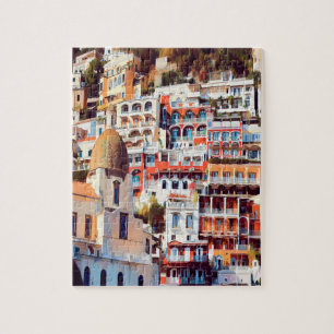 ldp POSITANO - town - church Santa Maria Assunta - Jigsaw Puzzle