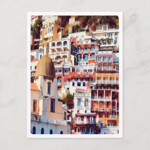 ldp POSITANO - town - church Santa Maria Assunta - Postcard