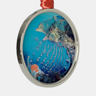 ldp SANTA CATALINA Island - California - harbour Metal Tree Decoration