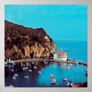 ldp SANTA CATALINA ISLAND - harbour - Poster