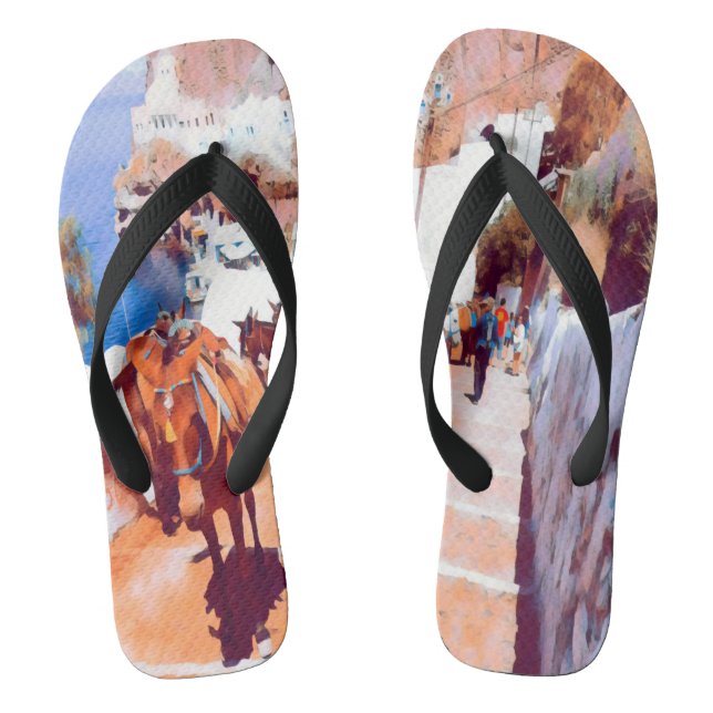ldp SANTORINI - Donkey trail - Fira - Jandals (Footbed)