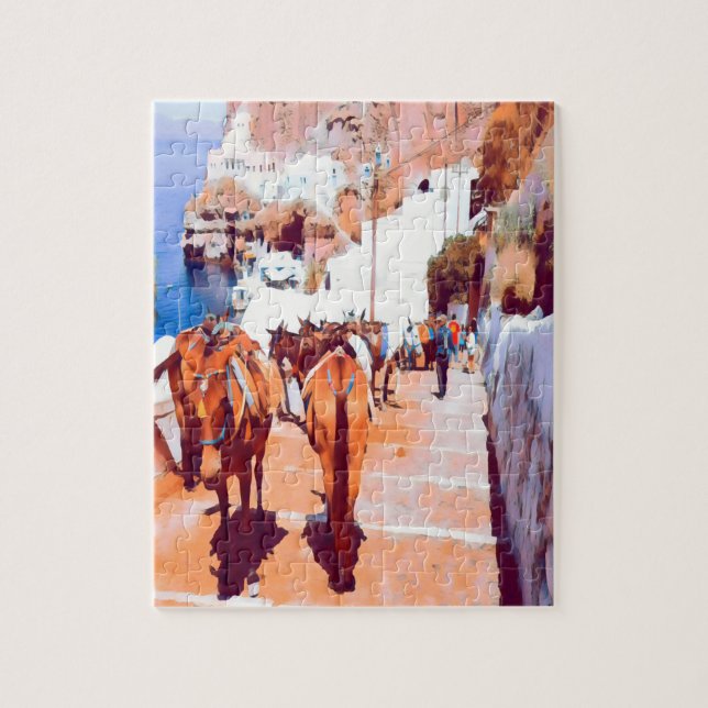 ldp SANTORINI - Donkey trail - Fira - Jigsaw Puzzle (Vertical)