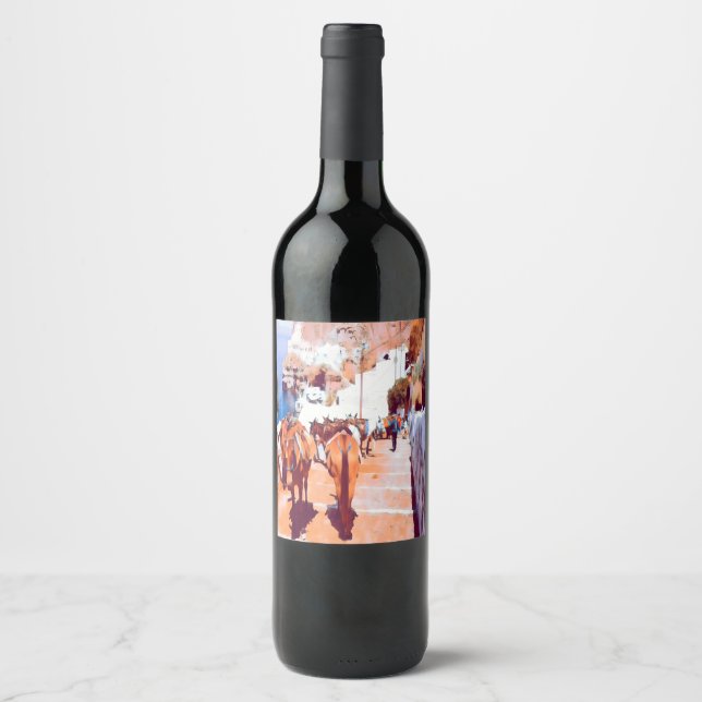 ldp SANTORINI - Donkey trail - Fira - Wine Label (Front)