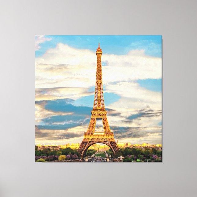 ldp TOUR EIFFEL - Paris - view - Canvas Print (Front)