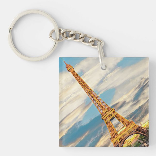 ldp TOUR EIFFEL - Paris - view - Key Ring (Front)