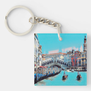 ldp VENICE - gondolas - rialto - Key Ring