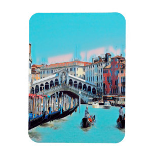 ldp VENICE - gondolas - rialto - Magnet