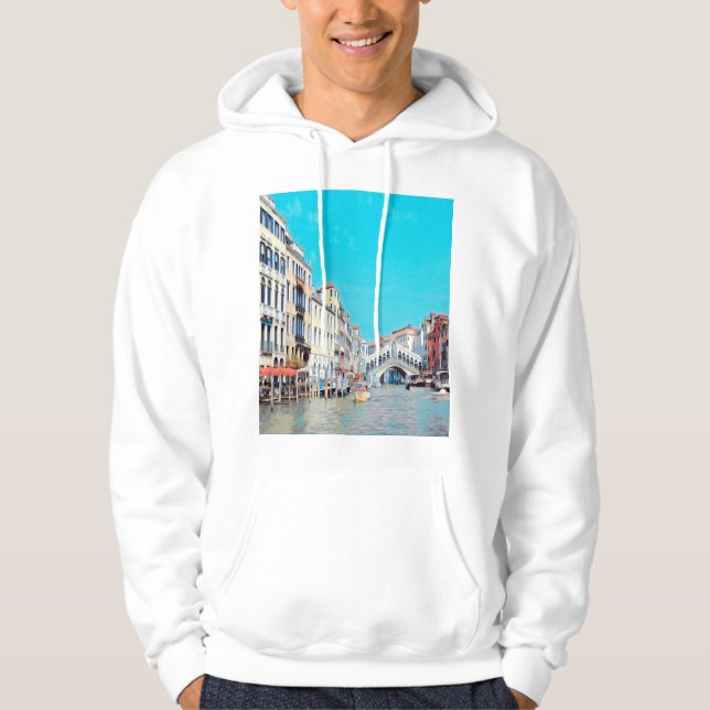ldp VENICE - Grand Canal - Rialto beach - Hoodie (Front)