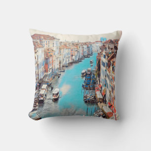 ldp VENICE - View of the Grand Canal from Rialto Cushion