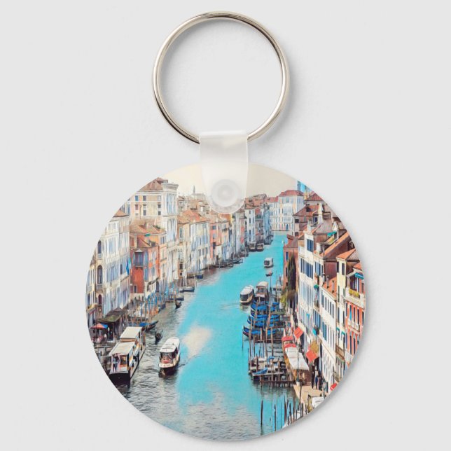 ldp VENICE - View of the Grand Canal from Rialto Key Ring (Front)