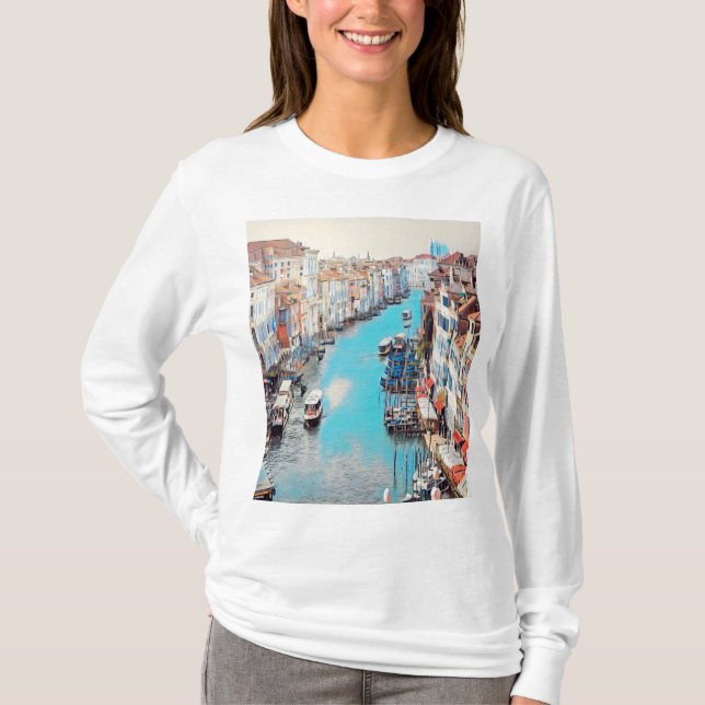 ldp VENICE - View of the Grand Canal from Rialto T-Shirt (Front)