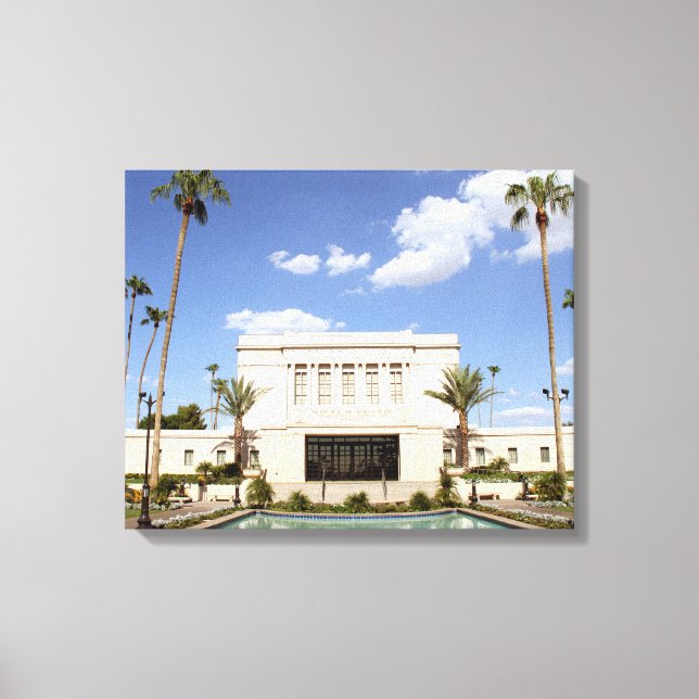 lds mesa arizona temple mormon picture canvas print (Front)