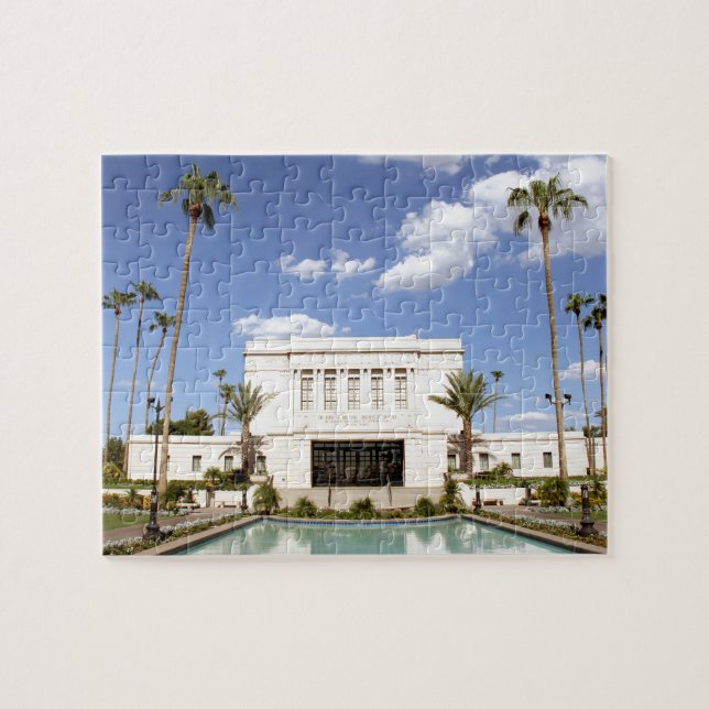 lds mesa arizona temple mormon picture jigsaw puzzle (Horizontal)