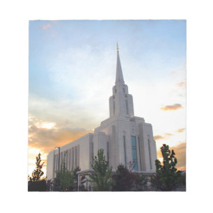 LDS mormon Oquirrh Mountain Utah temple Notepad