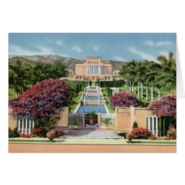 LDS Mormon Temple Laie Oahu Hawaii (Front Horizontal)