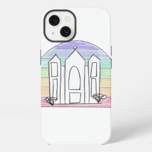 LDS Salt Lake City Temple rainbow sunset mormon iPhone 13 Case