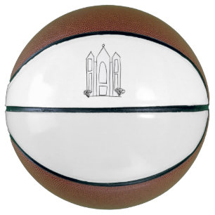 LDS Salt Lake City Temple simple modern mormon Basketball