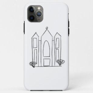 LDS Salt Lake City Temple simple modern mormon Case-Mate iPhone Case