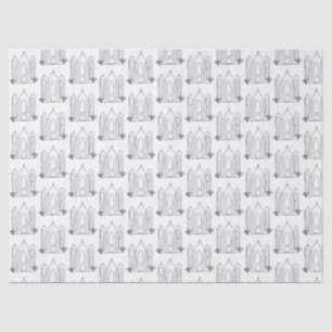 LDS Salt Lake City Temple simple modern mormon Tissue Paper