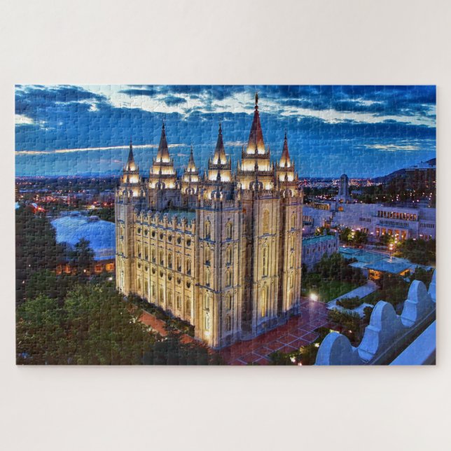 LDS Salt Lake Temple Utah jigsaw puzzle (Horizontal)