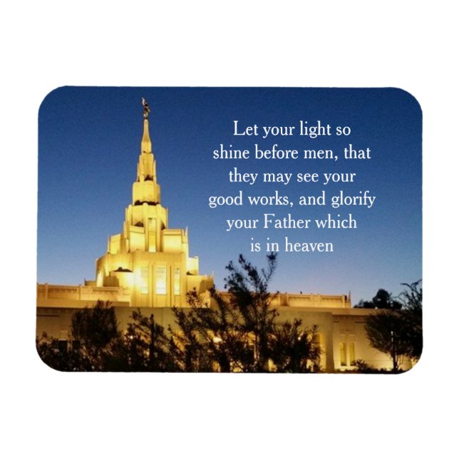 LDS Temple Magnet (Horizontal)
