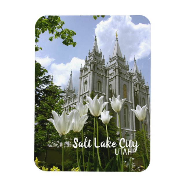 LDS Temple, Salt Lake City, Utah Magnet (Vertical)