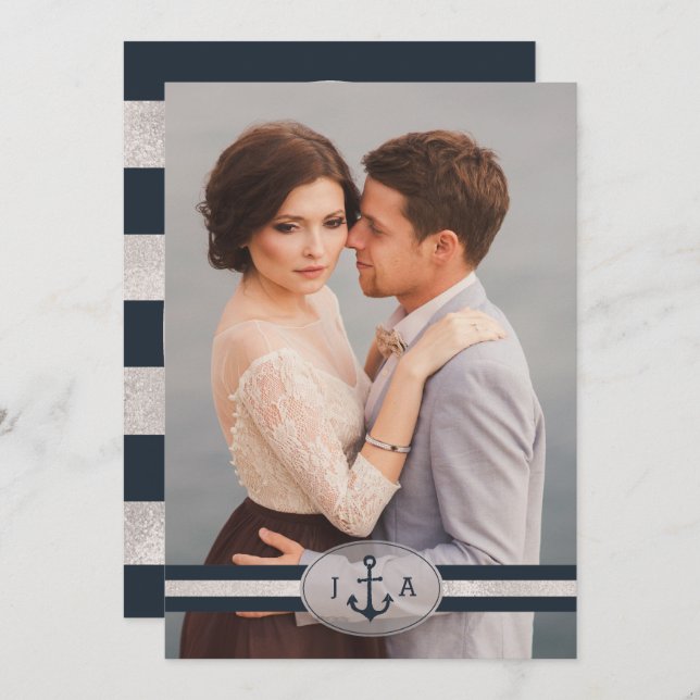 LDS TEMPLE WEDDING INVITATION | Photo Anchor (Front/Back)