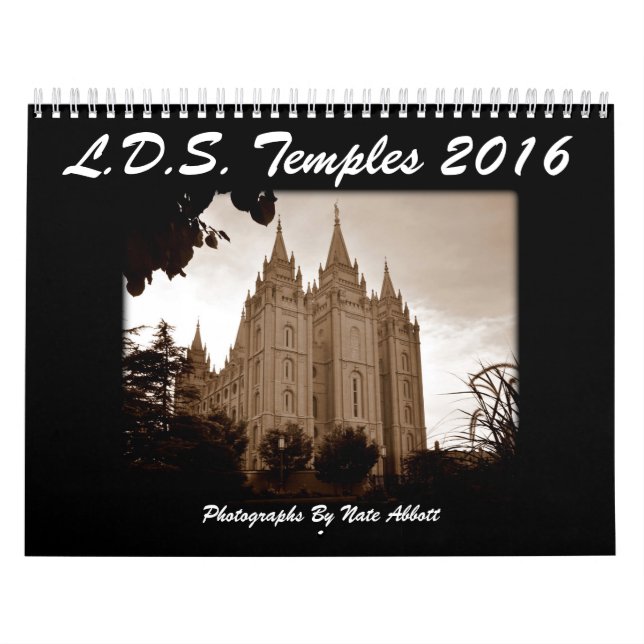 LDS Temples 2016 Calendar (Cover)