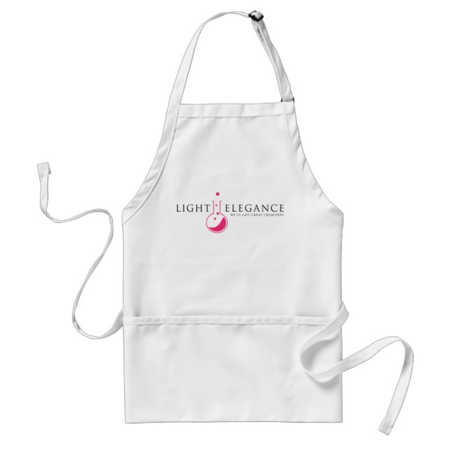 LE Apron, White Standard Apron (Front)