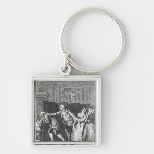 Le Baron chassa Candide du Chateau Key Ring (Front)
