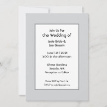 Le Basic wedding invitation