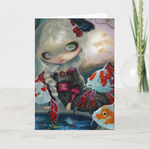 "Le Bassin de Carpes" Greeting Card