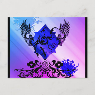Le Beau in Purple Postcard