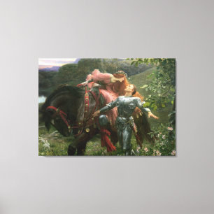 Le Belle Dame Sans Merci by Sir Frank Dicksee 1901 Canvas Print
