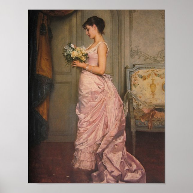 Le Billet, 1883, by Auguste Toulmouche Poster (Front)