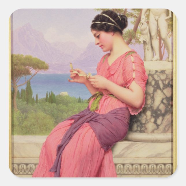 Le Billet Doux, 1913 Square Sticker (Front)
