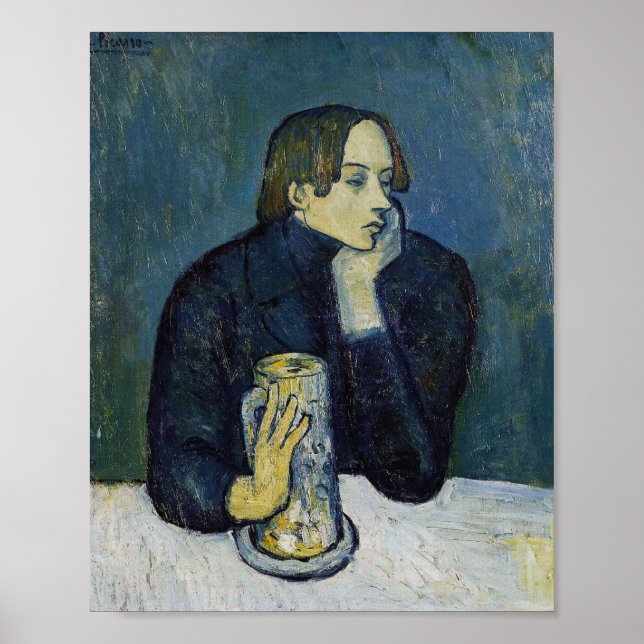 Le Bock (Portrait of Jaime Sabartés) Poster (Front)