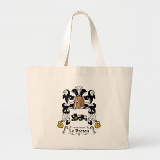Le Breton Family Crest Large Tote Bag