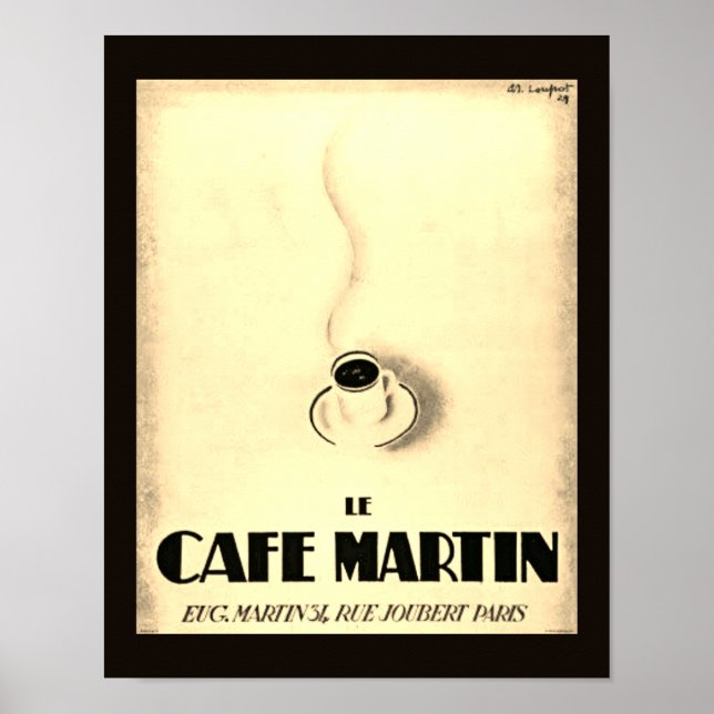 Le Cafe Martin Poster (Front)