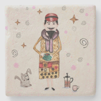Le Cafe  Stone Coaster