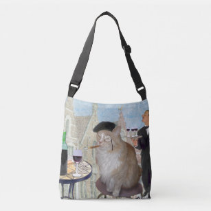 Le Cat du Cafe Crossbody Bag