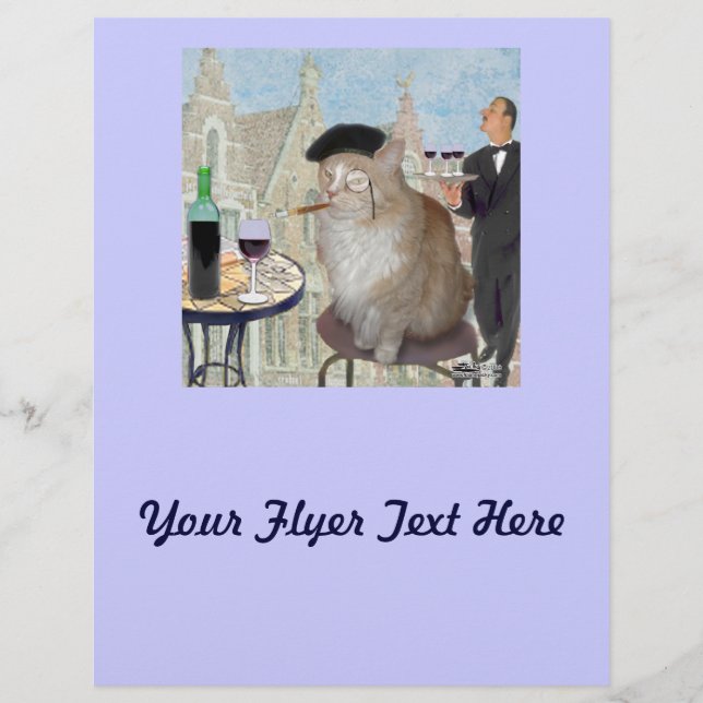 Le Cat du Cafe Flyer (Front)