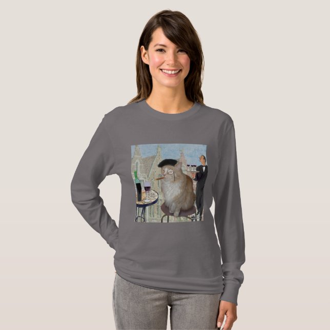 Le Cat du Cafe T-Shirt (Front Full)