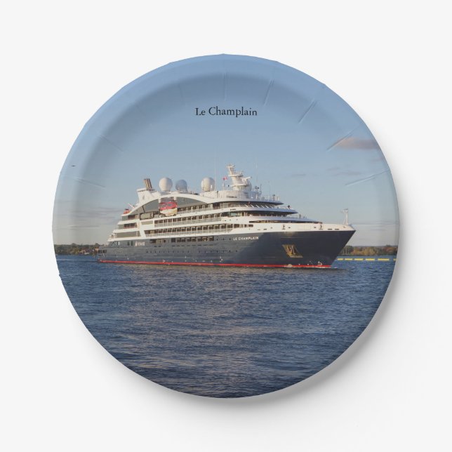 Le Champlain paper plate (Front)