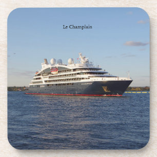Le Champlain set of 6 plastic coasters
